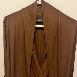 Zara Chocolate Brown Women's Robe used